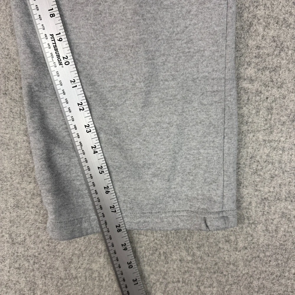 Unbranded Cargo Sweatpants Medium Gray Fleece Lined Elastic Waist Streetwear